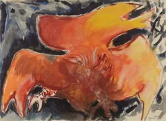 Edouard PIGNON (Bully-les-Mines 1905 - La Couture- Boussey 1993)-Combat de coqs-img1