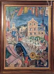 André PLANSON La Ferté sous Jouarre 1898-1981)-Les Majorettes à la Ferté-img1