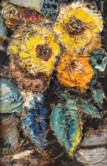 Gio COLUCCI (1892-1974)-Bouquet de tournesols-img1