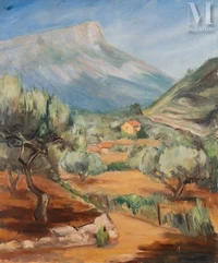 Adolf MILICH (Tyszowce 1884 - Lugano 1964)-Paysage du sud-img1