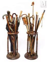 Ensemble de cannes et parapluies--img1