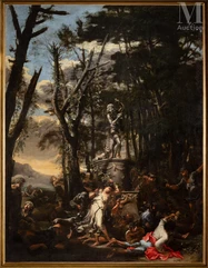 SALVATOR ROSA (Napoli, 1615 – Roma, 1673)-Baccanale-img1