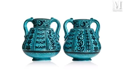 SAMSON Edmé &amp; Cie (1845-1969)-Paire d'importants vases-img1