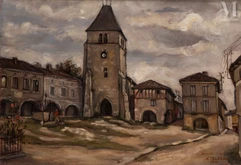 Samson FLEXOR (Soroca 1907- Sao Paulo 1971)-Place Archambault-de-Vençay in Beauville-img1