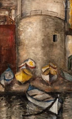 Marie SPERLING (Lodz 1898 - 1995)-Barques dans le port-img1