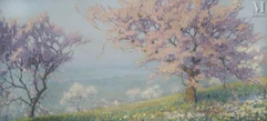 Raymond THIBESART (1874-1968)-Arbres en fleurs-img1