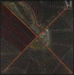 Kathleen Petyarre (c. 1940 - 2018)-Mountain Devil Lizard Dreaming-img1