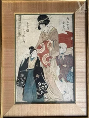 JAPON XIXème-Oban Tateye d'Utamaro-img1