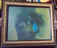 Jacques VAN DEN BUSSCHE Né en 1925-L'apparition du cavalier-img1