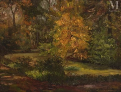 Alfred SWIEYKOWSKI (Paris 1869-Paris 1953)-Le parc-img1