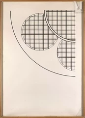 Jean-Pierre RAYNAUD (né en 1939)-Vitrail de l’abbaye de Noirlac, 1978-img1