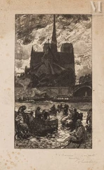 Auguste LEPERE (1849-1918)-L'abreuvoir derrière Notre -Dame-img1