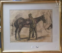 Lucien Hector JONAS (Anzin 1880-Paris 1947)-Cavalier arabe-img1