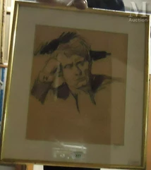 Lucien Hector JONAS (Anzin 1880-Paris 1947)-Portrait d homme pensif-img1