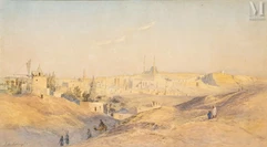 John VARLEY Jr (1850 - 1933)-Vue de la citadelle  du Caire-img1