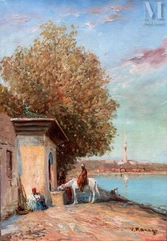 Vincent MANAGO (Toulon 1880 - Paris 1936)-La halte-img1