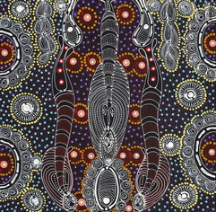 Colleen Wallace Nungurrayi (c. 1973 - )-Dreamtime Sisters, 2022-img1