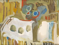 Francisco BORES (1898-1972)-Pommes et bouquet, 1963-img1