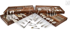 Important silver menagère with 216 pieces.-Silver household set.-img1