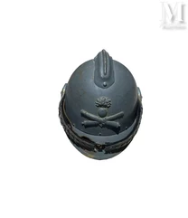 Bourguignotte d’Officier d’Artillerie, modèle Scott, adoptée le 11 mars 1915, fabrication Franck et Siraudin.--img1