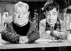 UN SINGE EN HIVER-Jean Gabin et Jean-Paul Belmondo dans le film de Henri Verneuil, 1962-img1
