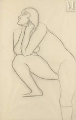 Tamara LEMPICKA (Varsovie 1898 - Cuernecava 1980)-Portrait de femme-img1