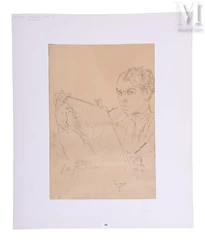 Nicolas STERNBERG (Budapest 1901 - Paris 1960)-Autoportrait-img1