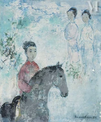 Ⓟ VU CAO DAM (1908-2000)-"Rencontre", 1964-img1