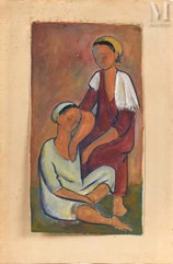 Ⓟ Ezechiel BAROUKH (Égypte, 1909-1984)-Sans titre-img1