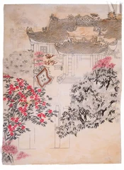 Ⓟ NGUYEN GIA TRI (1908-1993)-Croquis d'étude pour les panneaux de laque-img1