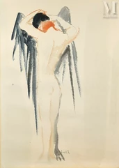 Ⓟ Paul GUIRAGOSSIAN, (Liban, 1926-1993)-Marriage (inspired by Khalil Gebran's "The Prophet" chapter on Marriage")-img1