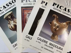 Pablo PICASSO (1881 – 1973), d’après-4 affiches de la Galerie Madoura.-img1
