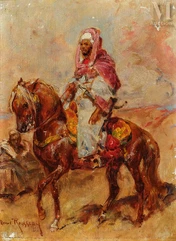 Henri Emilien ROUSSEAU (Le Caire 1875 - Aix en Provence 1933)-Cavalier arabe-img1