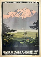 DORIVAL GEO-Le Mont Blanc Vue de La Faucille Route du Jura  PLM-img1