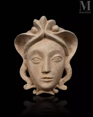 Alberto GIACOMETTI (1901 - 1966) pour Jean Michel FRANK (1895 - 1941)-"Masque" ou "Masque coiffure"-img1