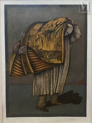 Mikhail CHEMIAKIN (1943)-L'homme au tapis-img1