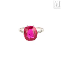 Burmese ruby ring--img1