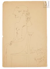 Wifredo LAM (1902-1982)-Sans titre, 1956-img1