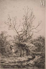 Charles François DAUBIGNY (1817-1878), d'après-Le verger, 1869-img1