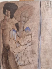 Jean-Pierre CEYTAIRE (1946)-Deux femmes-img1