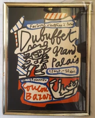 Jean DUBUFFET  "Coucou Bazar, Festival d'Automne à Paris" Lithographie--img1