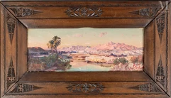 Maxime NOIRE (1861-1927)-Vue de Bou Saada-img1