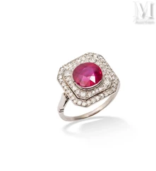 Burmese ruby ring--img1