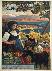 -Ajaccio PLM Fraissinet &amp; Cie Armateurs Paquebots Poste Français Marseille-img1