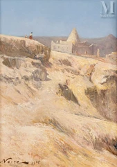 Maxime NOIRE (Guinglange 1861-Alger 1927)-Marabout dans le Sud algérien-img1