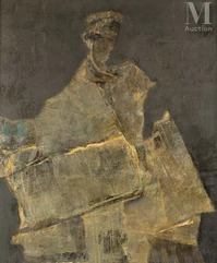 M'hamed ISSIAKHEM (Taboudoucht 1928 - Alger 1985)-Portrait d'homme-img1