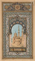 Omar RACIM (Algérie, Alger 1884-1959)-Mosquée du Caire-img1