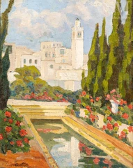 Félix GUYOT-GUILLAIN (1878-1960)-Bassin ou Jabia à Sidi bou Said-img1