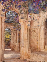 Alexandre ROUBTZOFF (Saint-Pétersbourg 1884 - Tunis 1949)-Jardin du Belvédère-img1