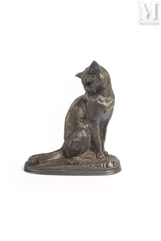 D'après Emmanuel FREMIET (1824-1910)-Le chat-img1